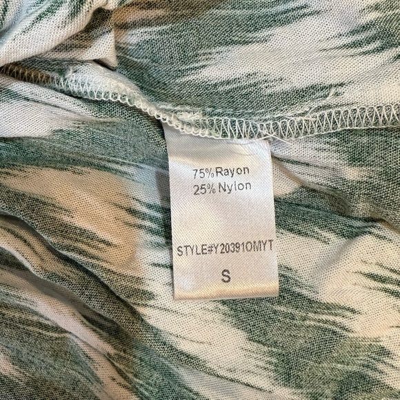 Pomander Place Green Ikat Kenzo Tuckernuck Tiered Summer Mini Dress Size S - Picture 8 of 8